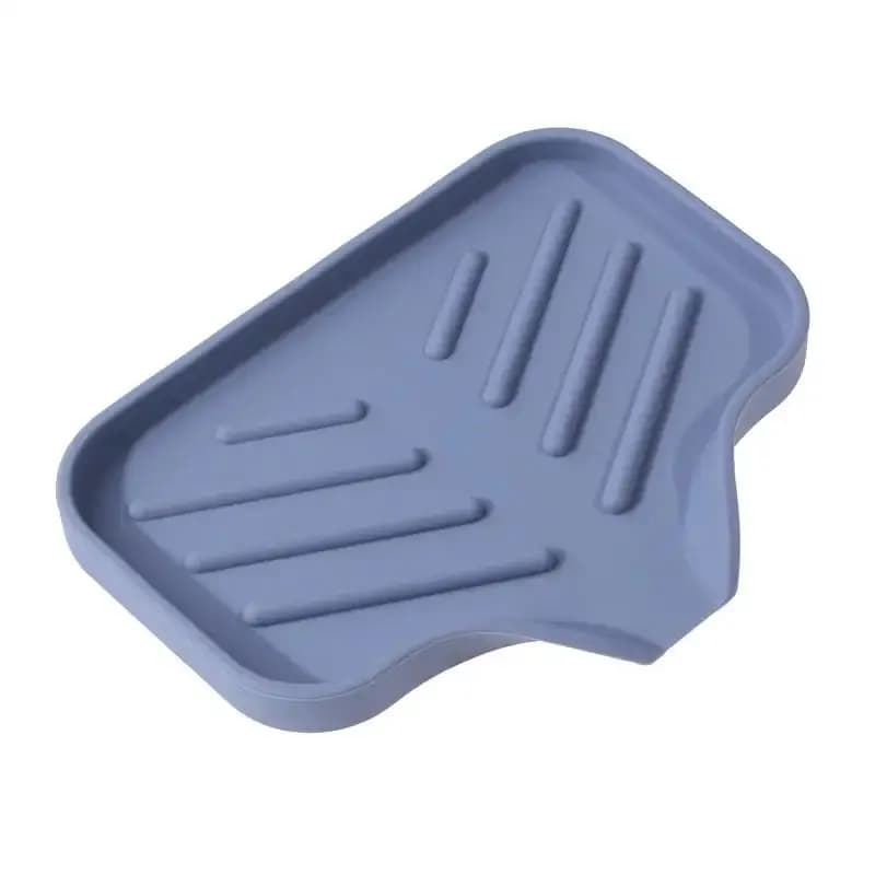 Tappetino per rubinetto in silicone Vassoio per lavello da cucina Dispenser di sapone Tampone di scarico in spugna Conservazione da appoggio per asciugatura schizzi