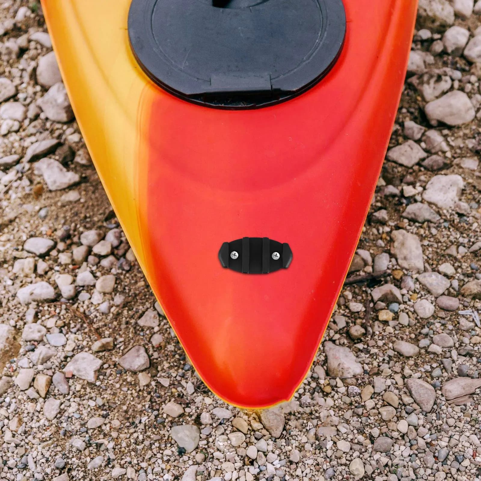 Bitta in nylon nero compatta salvaspazio per kayak, canoa, barca, ancoraggio, pesca, ormeggio, uso marino