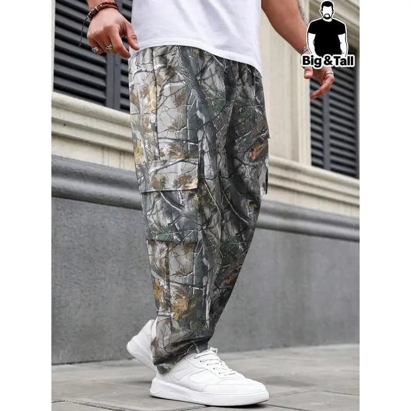 Leopard Pattern Wide Leg Jeans Women's Fashion Business Casual Straight Cut Trousers No Stretch Elasticity Double Belt Loop