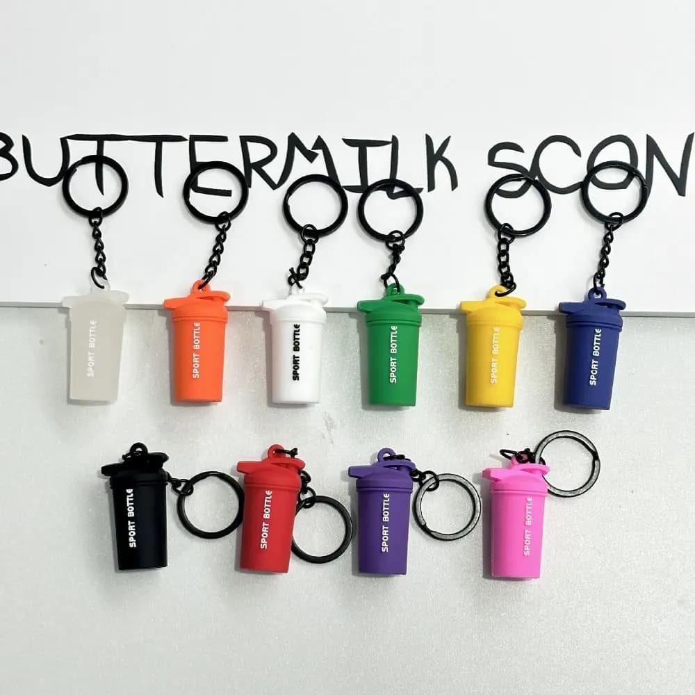 Mini piastre per bilanciere Portachiavi Kettlebells Simulazione creativa Manubri Portachiavi Tazze d'acqua Ciondolo per borsa Fitness Series