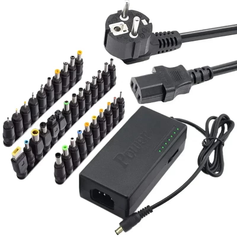 1 set/34 pezzi adattatore di alimentazione universale 96W 12V a 24V caricabatterie portatile regolabile per laptop Dell Toshiba Hp Asus Acer spina europea