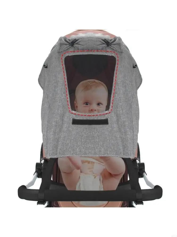 Coperchio protettivo resistente all'usura dei passeggini per bambini rosato a baldacchino completo