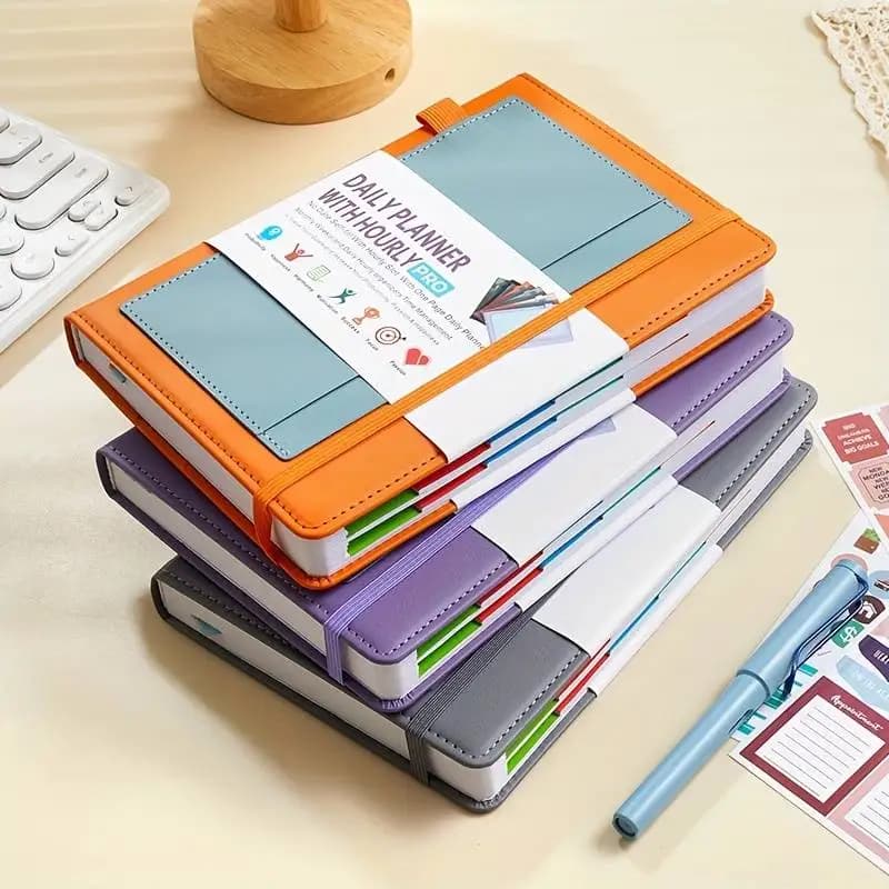 Agenda A5 senza data con durata di 1 anno Pianificatore giornaliero settimanale mensile Agenda Lista delle cose da fare e taccuino Ottieni le tue obiettivi
