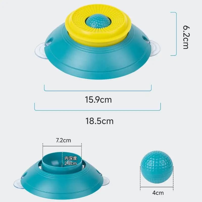 〔20E〕 | Tappetino per leccare per cani e gatti con ventose resistenti per l'alimentazione interattiva e l'uso nel bagno〔25〕