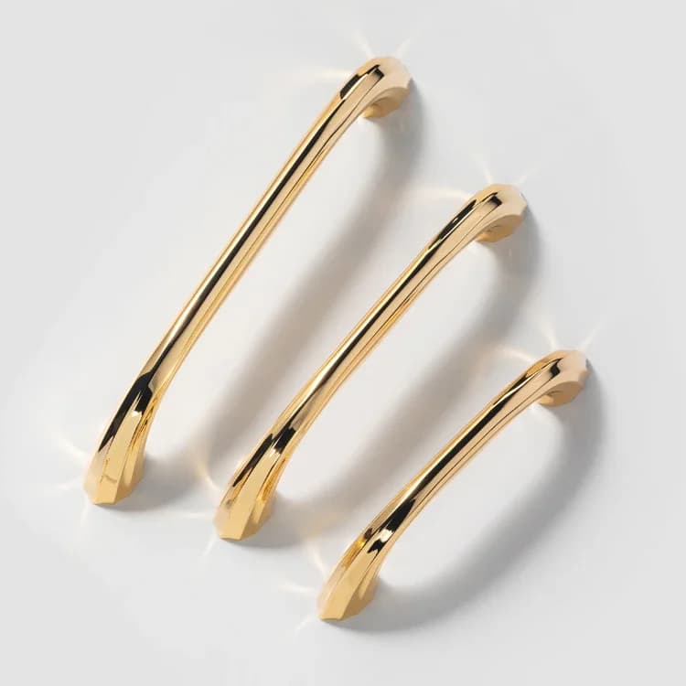 Maniglie per mobili dorate Maniglie per armadi da cucina in stile americano Manopole per cassetti Maniglia per mobili di moda Ferramenta per porte