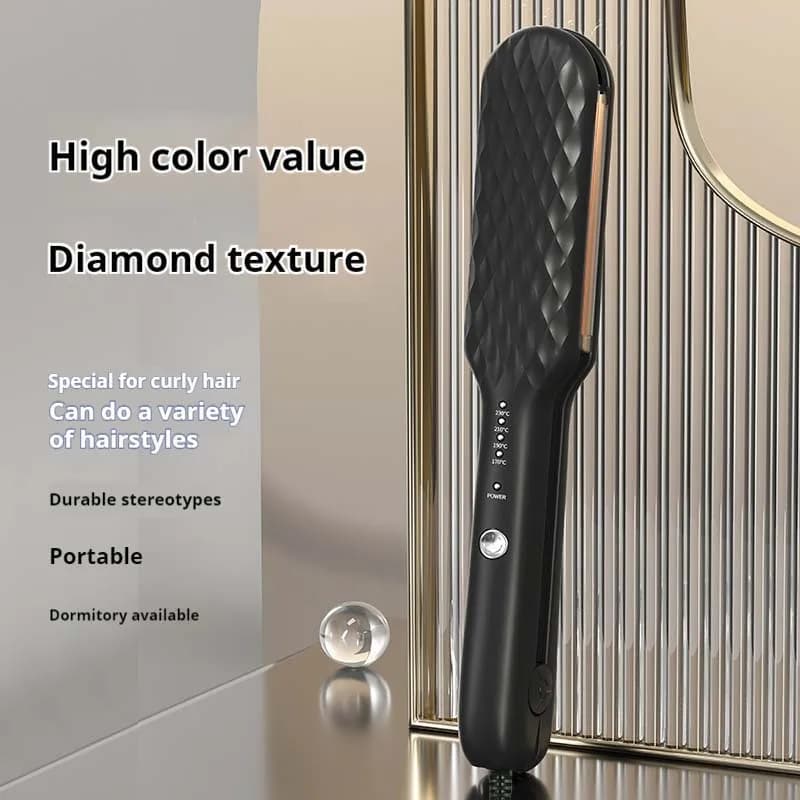 Professional volumizing 3D curling iron, for permanent corn effect, voluminous hair stretcher, hair styling tools