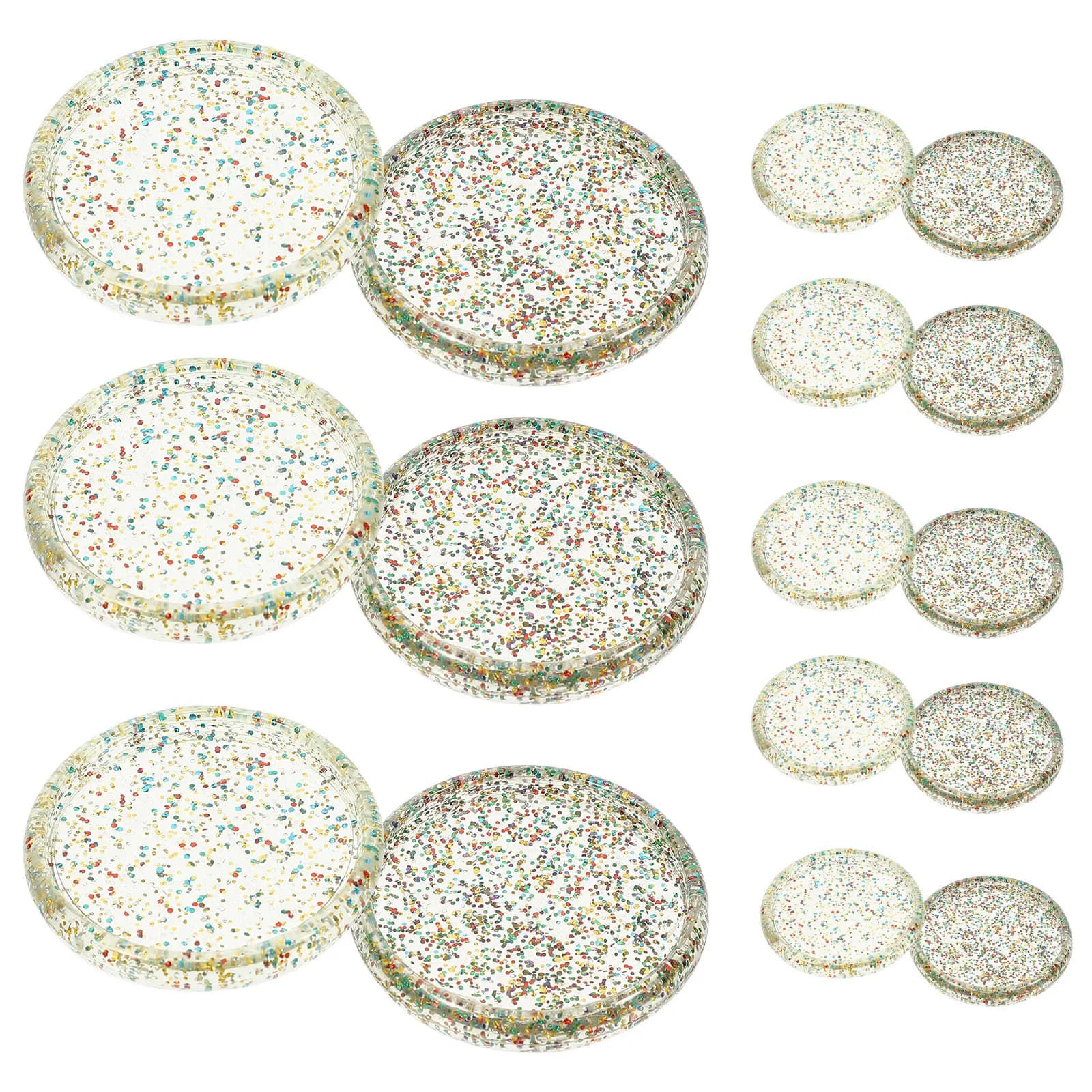 30 Pezzi Dischi in Plastica per Raccoglitori, Dischi Espansibili per Quaderni e Agende, Accessori per Rilegatura, Forniture Decorative per Planner