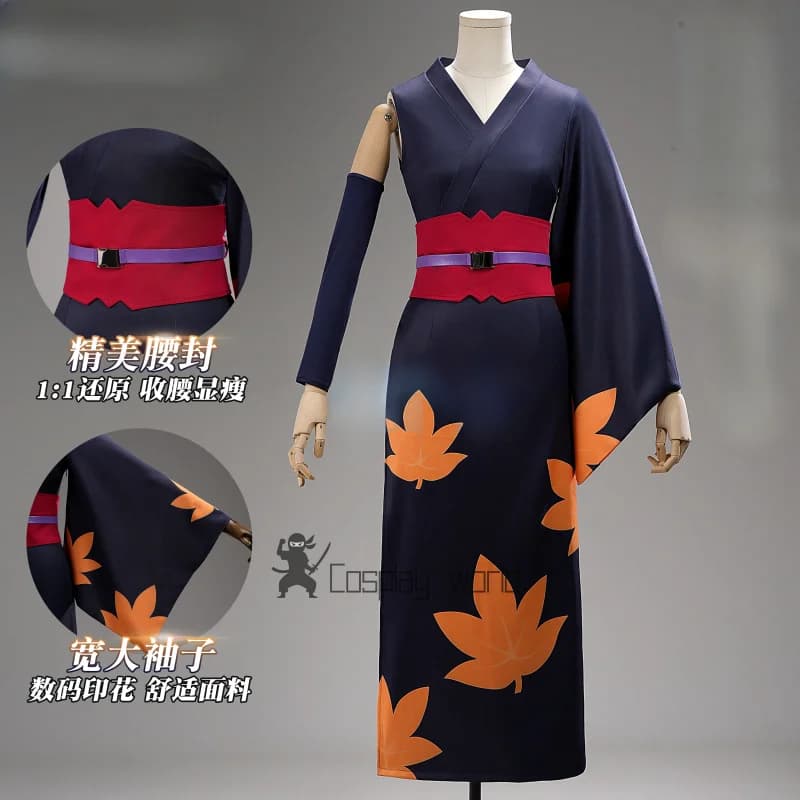 Gintama Costume Cosplay Tsukuyo Uniforme Set completo Abiti anime giapponesi Festa di carnevale di Halloween Abiti da gioco di ruolo per donne