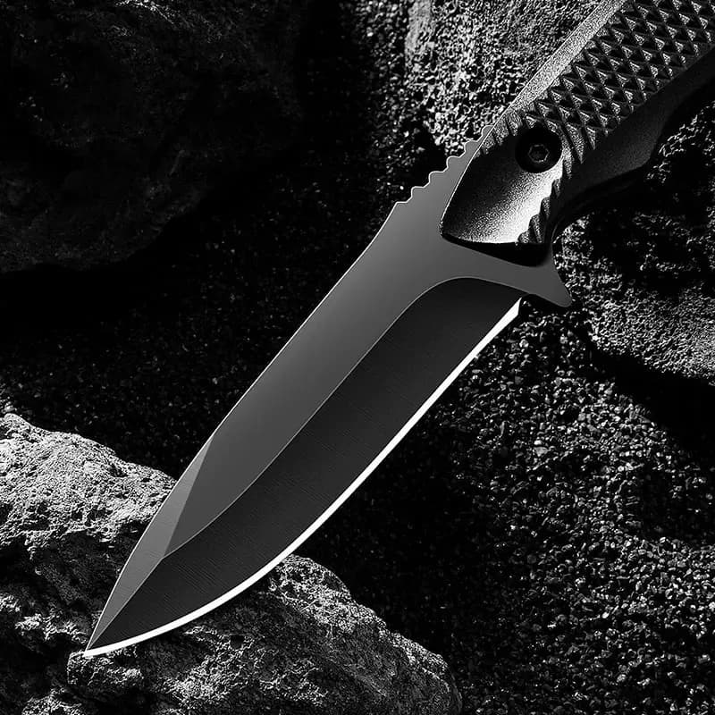 stainless steel sheath pocket knife, high hardness knife, portable sheath peel knife outdoor barbecue knife