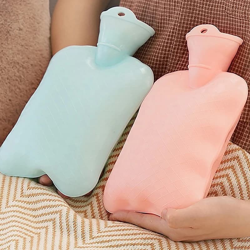 1000ML Warmers Hot Water Bottle Injection Water Heating Reusable PVC Hot Kettle Hot Bed Hot Water Bag Girl Winter