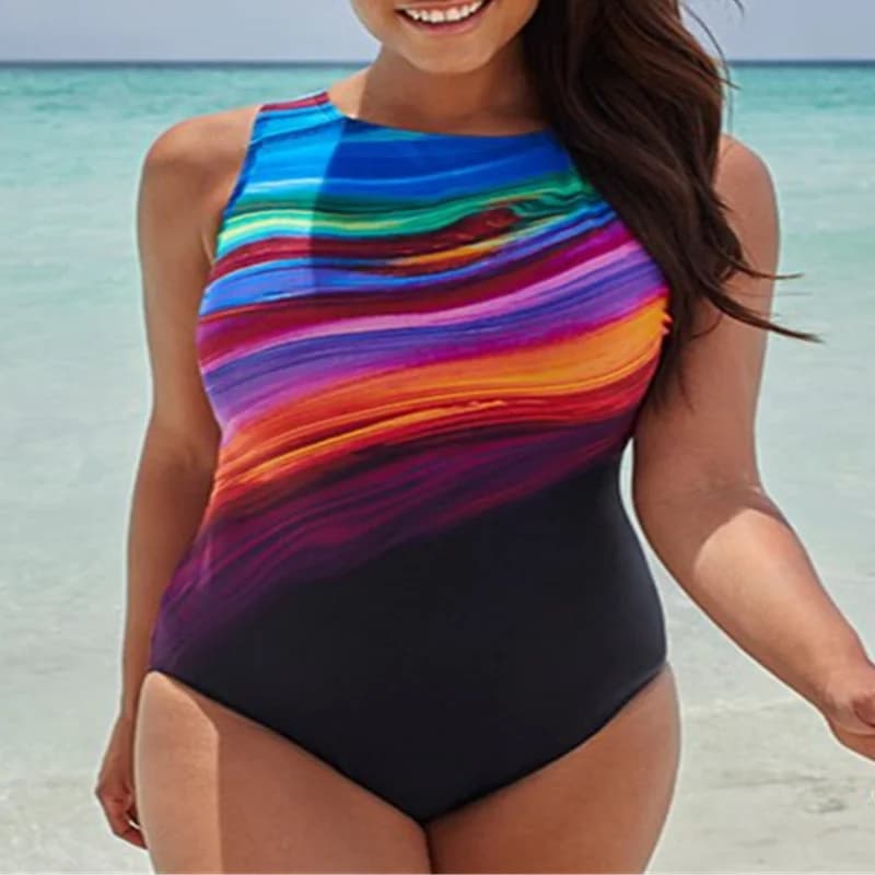 Costumi da bagno interi grandi sexy 5XL Body chiuso Costumi da bagno taglie forti Costume da bagno femminile Piscina Beachwear Costume da bagno da donna