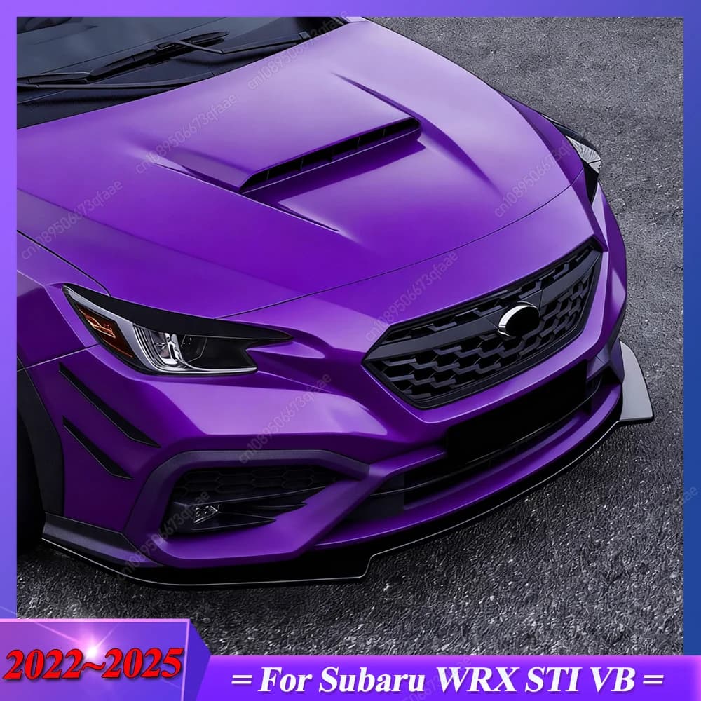 Per Subaru WRX STI VB 2022 2023 2024 2025 + ABS Gloss Nero Auto Paraurti Anteriore Lip Spoiler Diffusore Splitter Bodykits Tuning