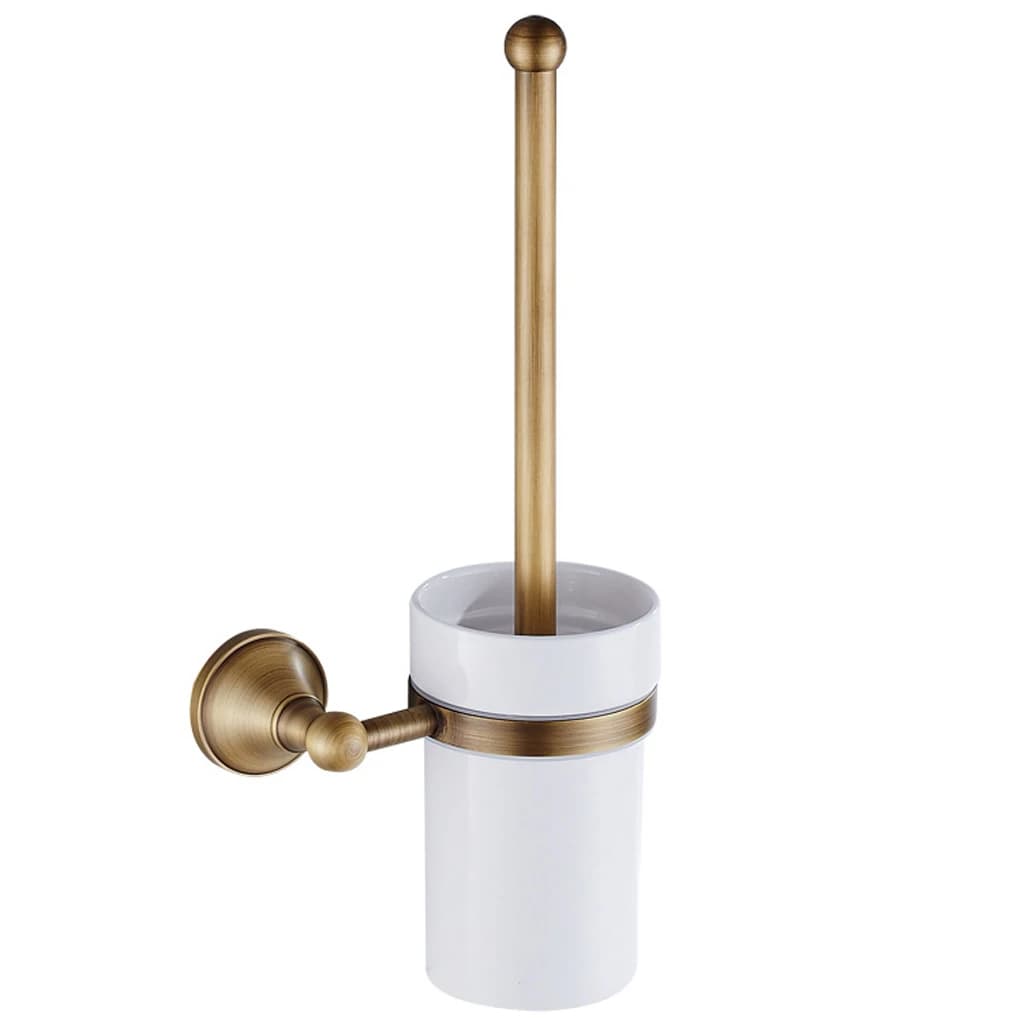 Scopino per WC in silicone bianco con supporto: antiruggine e durevole per la pulizia del bagno Scopino per WC Scopino per WC come mostrato 1