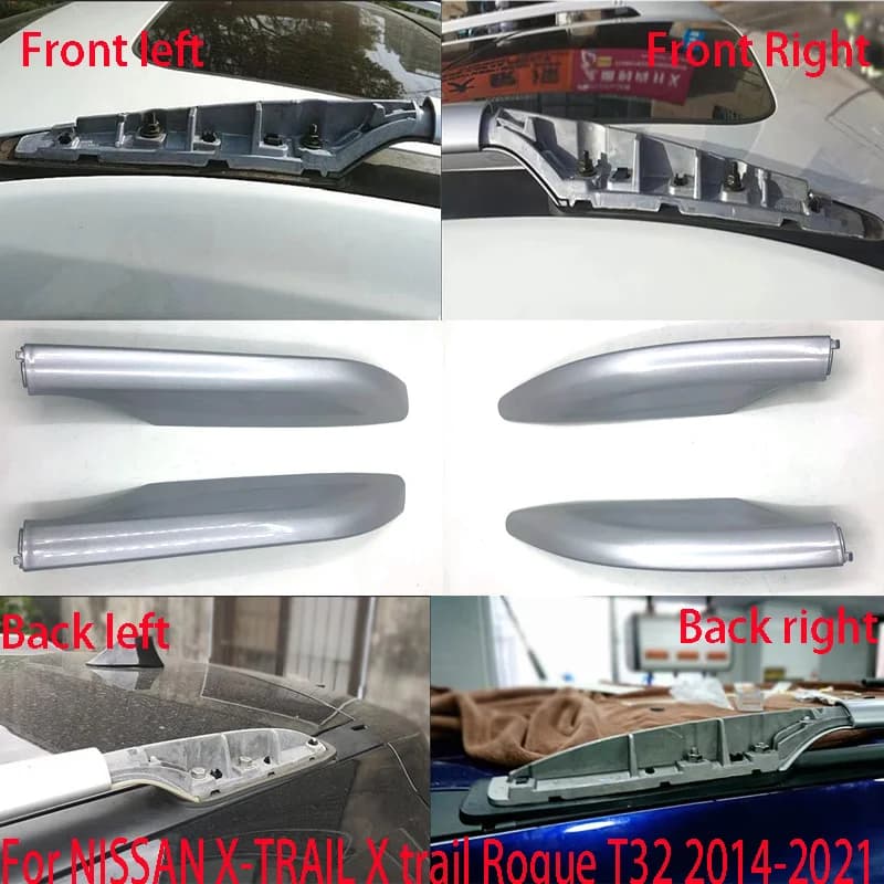 Per NISSAN X-TRAIL X trail Rogue T32 2014-2021 Auto Originale Portapacchi Base Cap Rail Stampaggio CopertureLid Accessori di Ricambio
