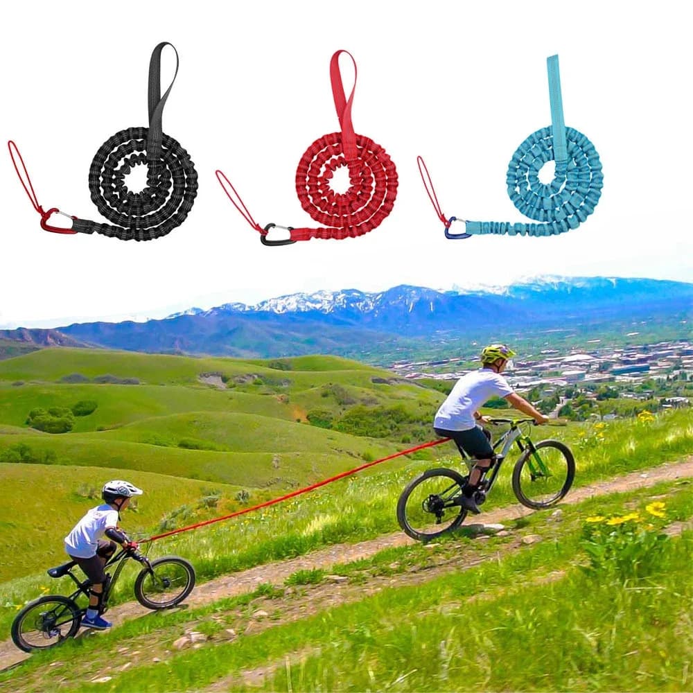 Bicycle Traction Corda for Mountain Bike Shooting Wheelchair Parent-son Comfortable rope for trailer