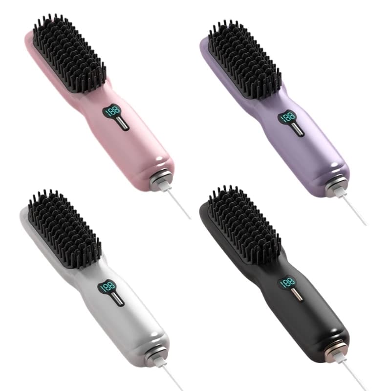 Spazzola per lisciare i capelli senza fili, pettine per lisciare i capelli Mini pettine per lisciare portatile per goccia