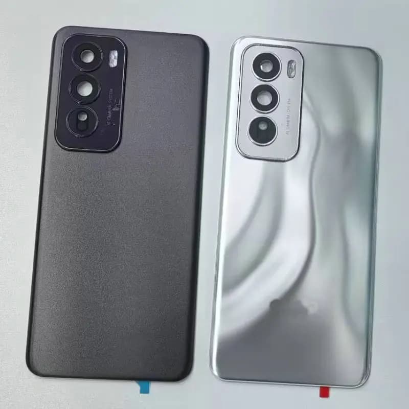 A+++ For OPPO Reno 12 Rear Glass Back Battery Cover Housing Rear Door Replacement With Camera Lens+Adhesive