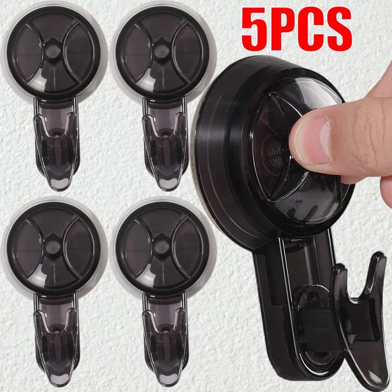 Ganci a ventosa resistenti, senza foratura, riutilizzabili, super potenti per cucina, bagno, doccia, porte in vetro e finestre