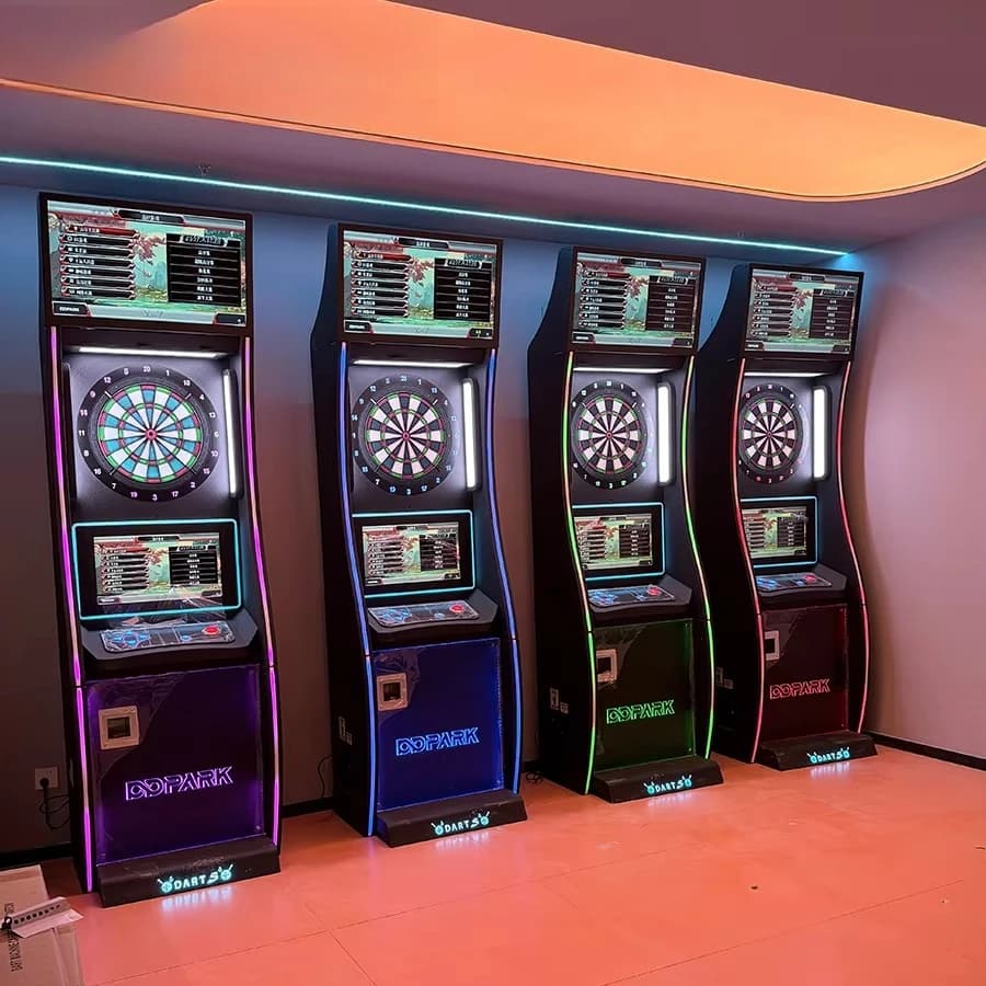 Commercial 12 Soft Tip Steel Darts, Electronic Dart Game Machine for Bar, Pub, Amusement Park, FEC Entertainment Center