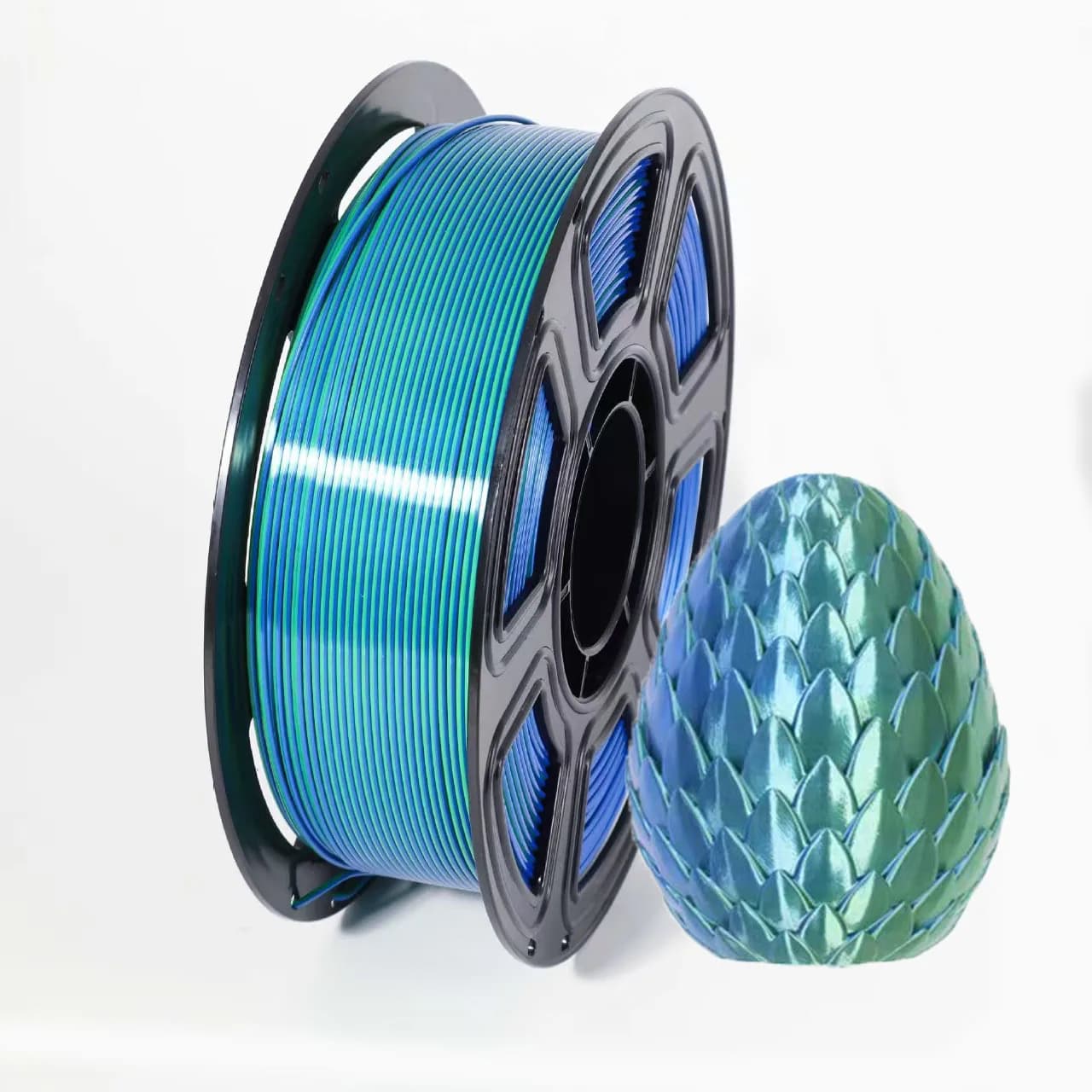 Filamento PLA Seta 1.75mm Bicolore 250g Blu Verde