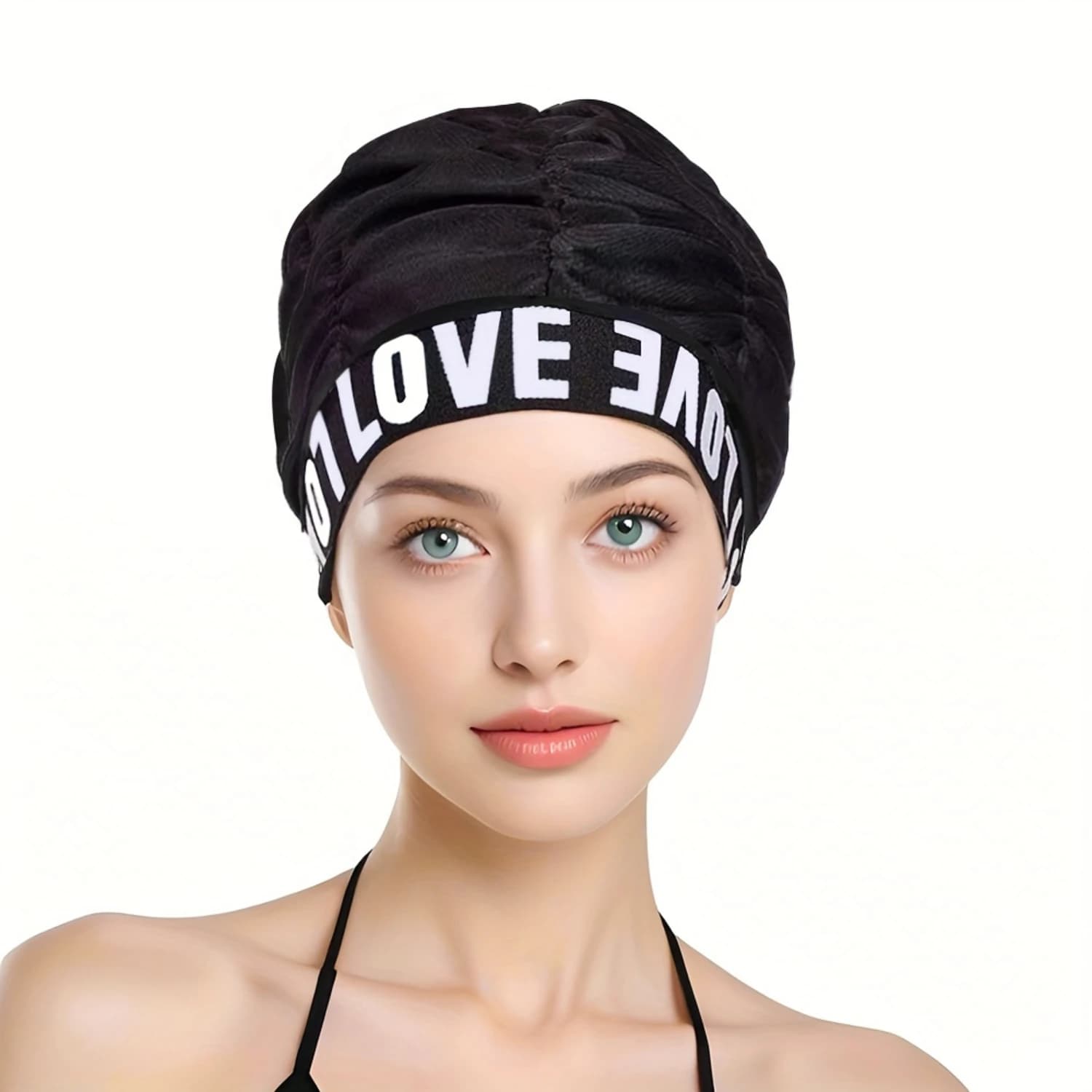 1 piece large swimming head, ideal for long hair with ear protection