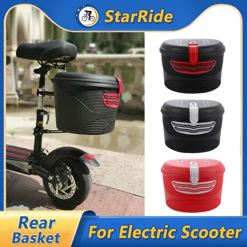 Scooter elettrico da 8/10 pollici cesto anteriore e posteriore per KUGOO M4 Pro XIAOMI M365 Scooter elettrico accessori cesto impermeabile