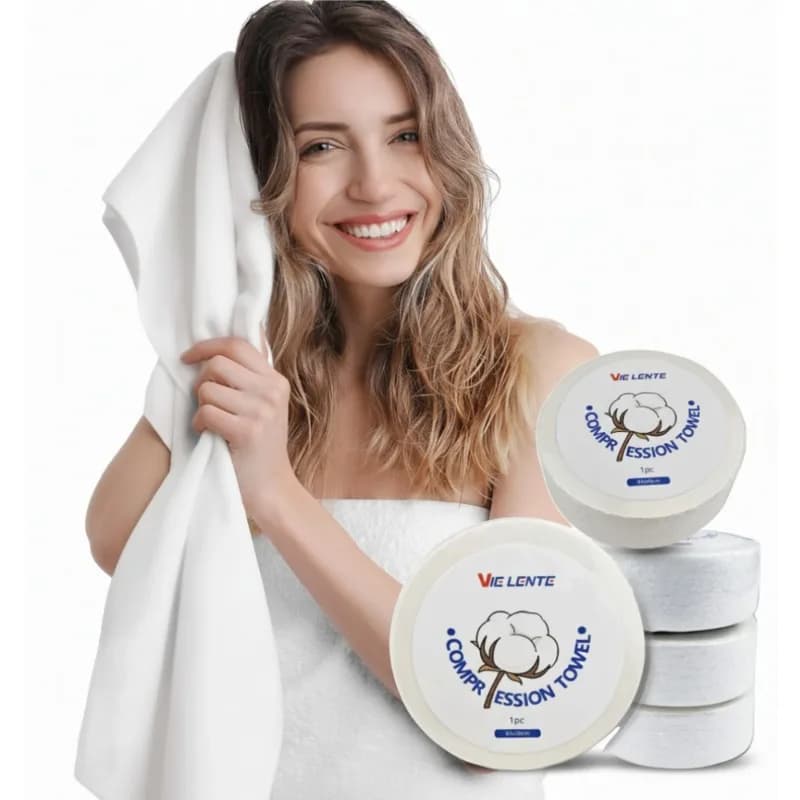 Asciugamano da viaggio compresso Asciugamano monouso portatile 630x300mm per il bagno dell'hotel da campeggio sportivo all'aria aperta