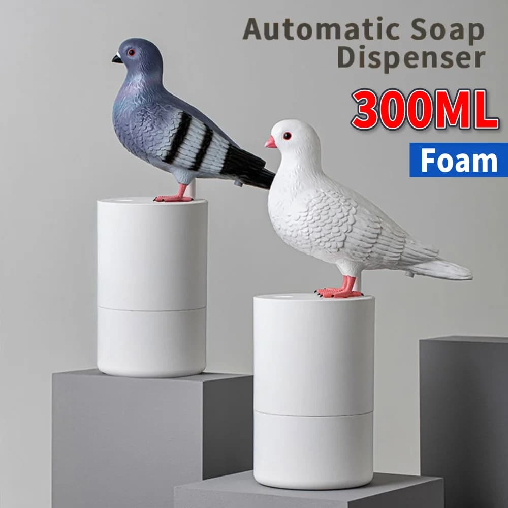 Dispenser automatico di sapone liquido a forma di piccione Dispenser di schiuma per dispenser di disinfettante per le mani touchless da 300/400 ml