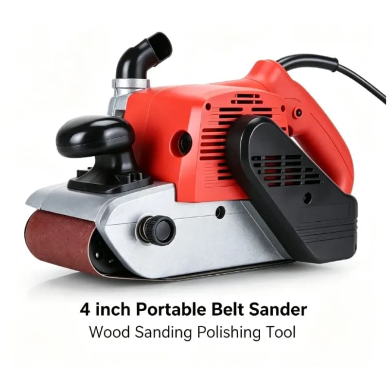 4 Inch Belt Sander High Power Portable Woodworking Polishing Machine Flat Plate Sanding Abrasive Paper Machine