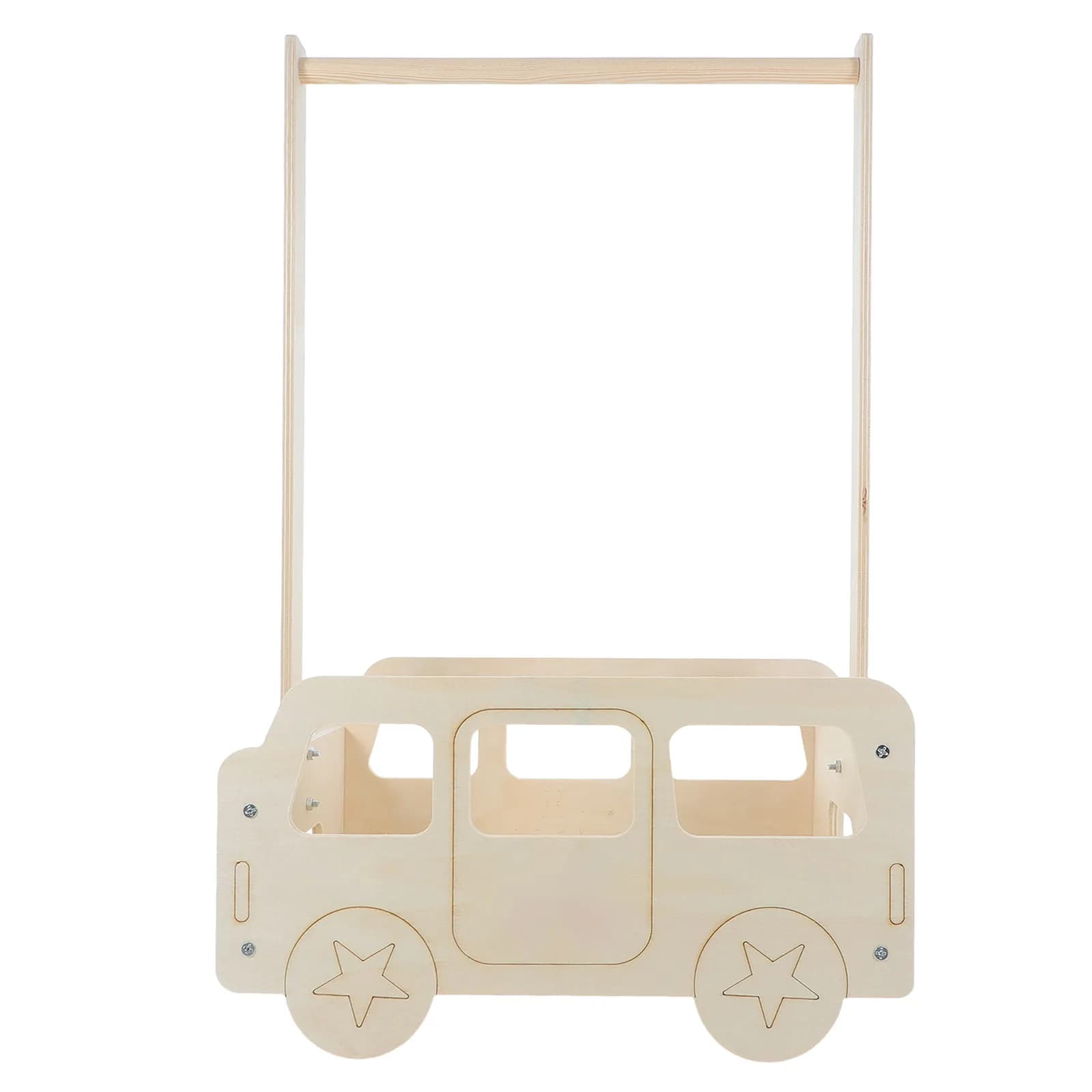Wooden Pet Clothes Organizer Closet with Hanging Rod Solid Wood Pet Wardrobe Storage Shelf for Dog Cat Puppy Outfit Clothing