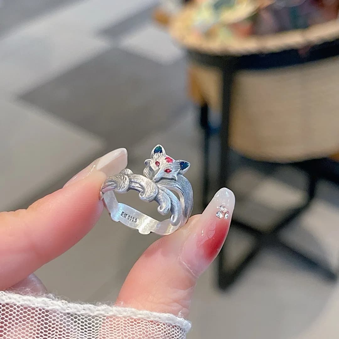 Anello in Argento 999, Piccolo Anello Carino in Stile Vintage, Gioiello da Donna in Argento Puro, Accessorio Moda