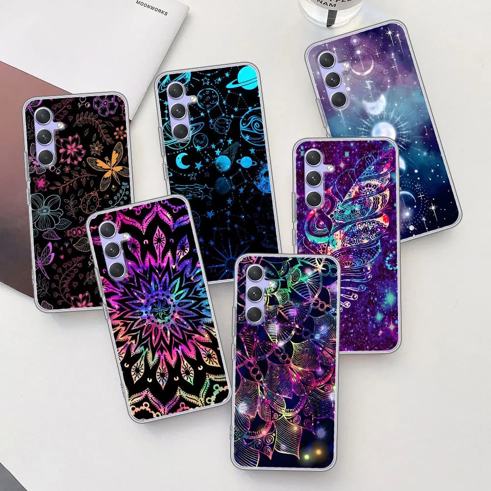 Colorful Dream Catcher Watercolor Case For Samsung A32 A15 A16 A17 A54 A14 A34 A22 A53 A12 A13 A23 A52 A55 A35 A33 Phone Cover