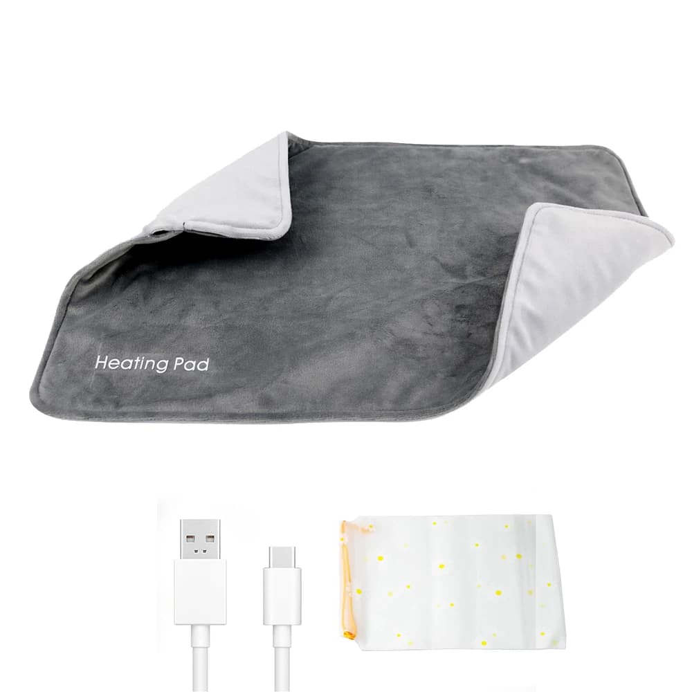 Tappetino riscaldante elettrico USB 30*60cm coperta riscaldante elettrica in velluto Cystal coperta termica scaldino lavabile sollievo dal dolore uso domestico