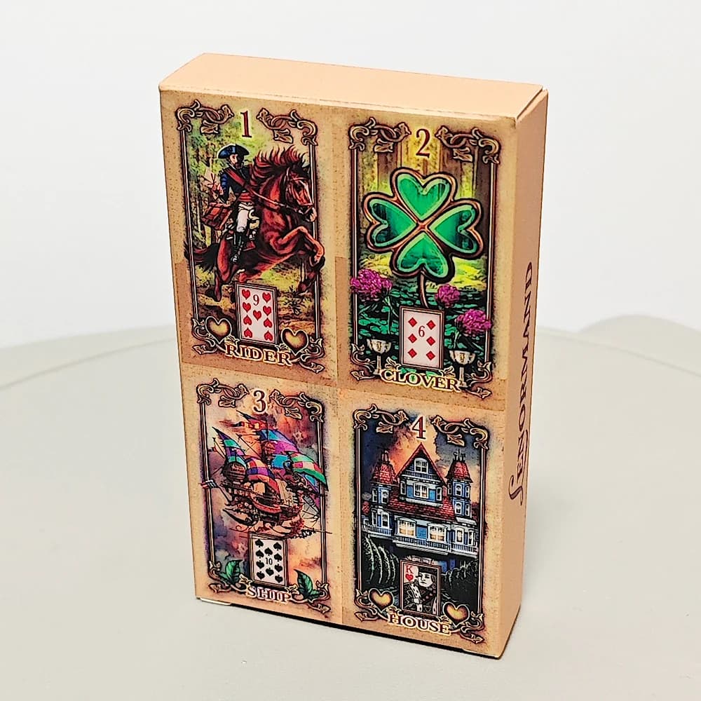 Mazzo di Lenormand brillante che scoppia con colori e dettagli squisiti 10,3 * 6 cm 47 carte di Lenormand