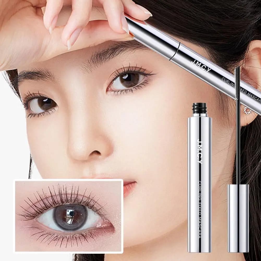 Waterproof deburring-proof mascara, elongation, volumizing, long-lasting, without brush with micro clinging and primer curvature for eyelashes, X1Q1