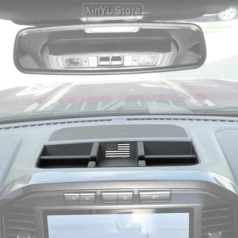 Adatto per Ford F150 F-150 2021 2022 2023, Scatola portaoggetti per console centrale auto, Porta telefono, Vassoio organizer per monete, Accessori interni