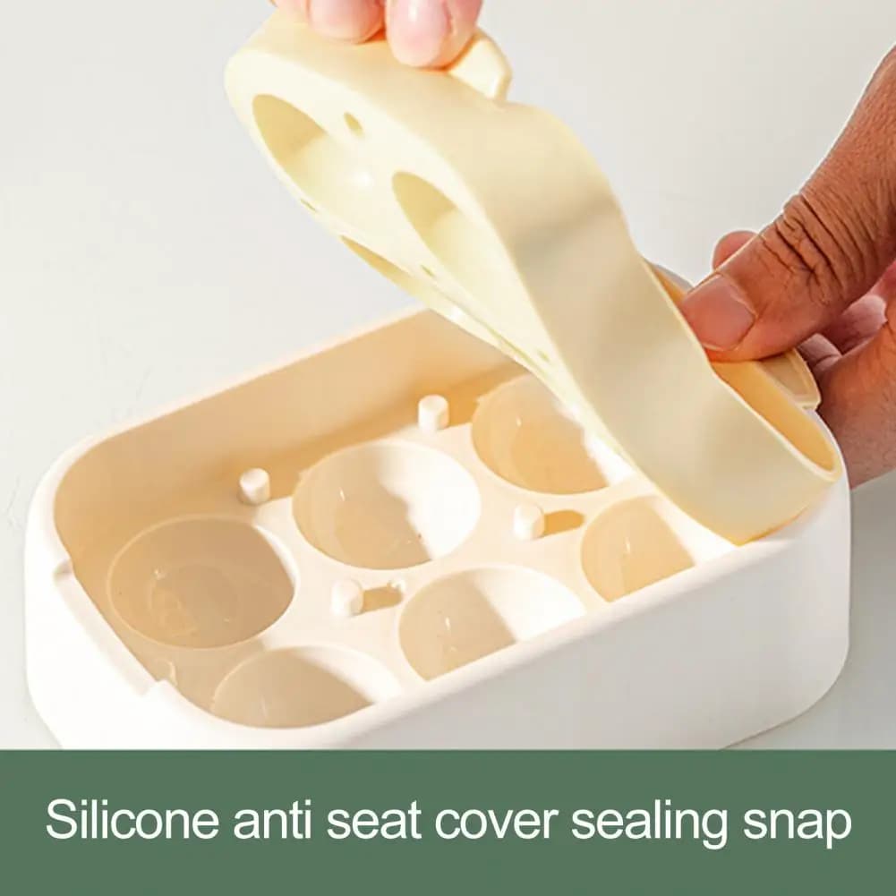 Stampo in Silicone per Cubetti di Ghiaccio, Vassoio per Cubetti di Ghiaccio Sferici con Coperchio, Stampo Rotondo per Whisky e Cocktail, per Casa