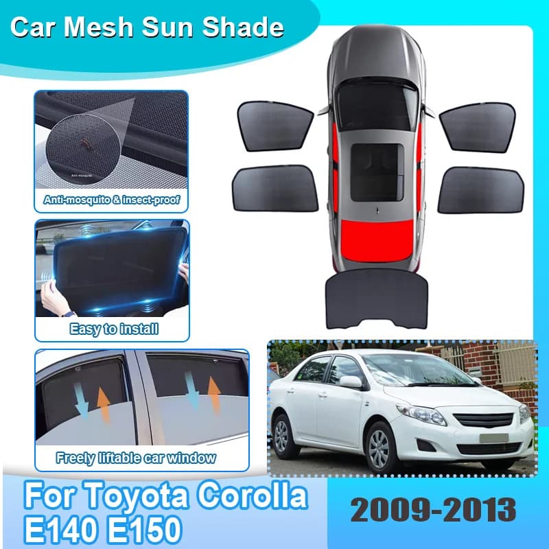 Parasole per Finestrini Auto Toyota Corolla E140 E150 2009-2013, Tenda a Rete Isolante Termica per Parabrezza, Accessori Auto