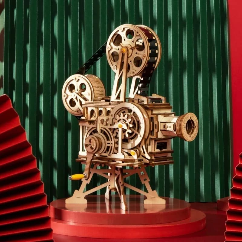 Puzzle con orologio a pendolo meccanico in legno 3D, set di costruzioni di giocattoli con ingranaggi meccanici, forniture per KIT artigianali in legno per famiglie