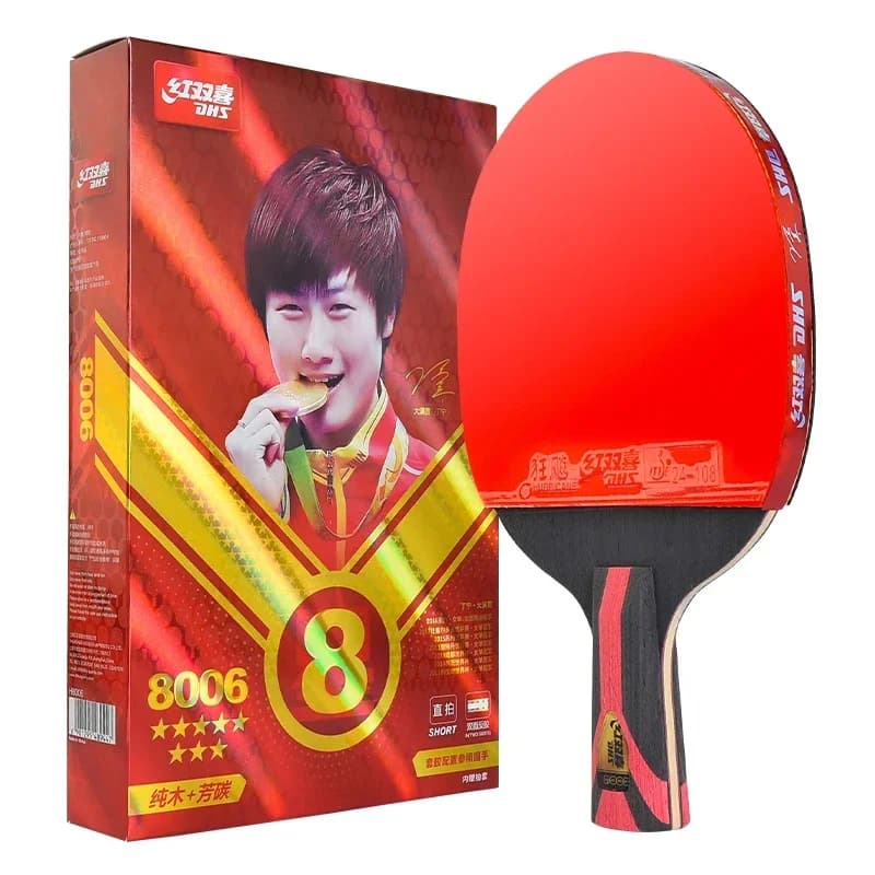 racchette da ping pong professionali Racchetta da ping pong dhs 8002
