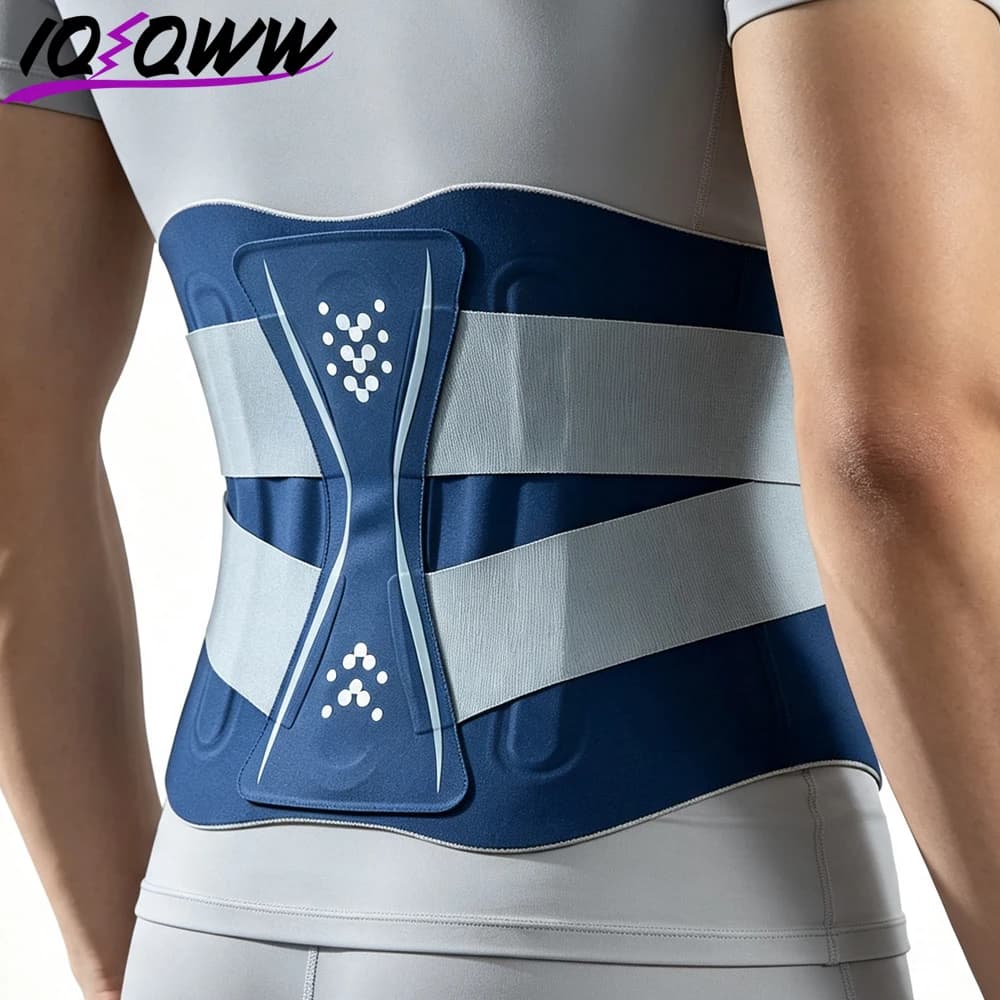 1PCS Sports Lumbar Support Belt for Men Women, Ultra Thin Slim Compression Back Brace for Basketball, Running, Training, Cycling