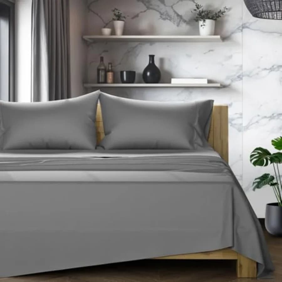 Set di Lenzuola 100% Cotone Egiziano - Collezione Luxury 1200 Series Star Sleepin', Set da 4 Pezzi, Tasca Profonda 17 Pollici