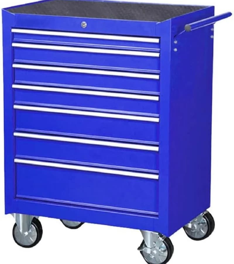 HPDMC Rolling Garage Workshop Tool Organizer 6 cassetti Tool Chest Tool Storage Cabinet per Garage Storage con 4 ruote blu