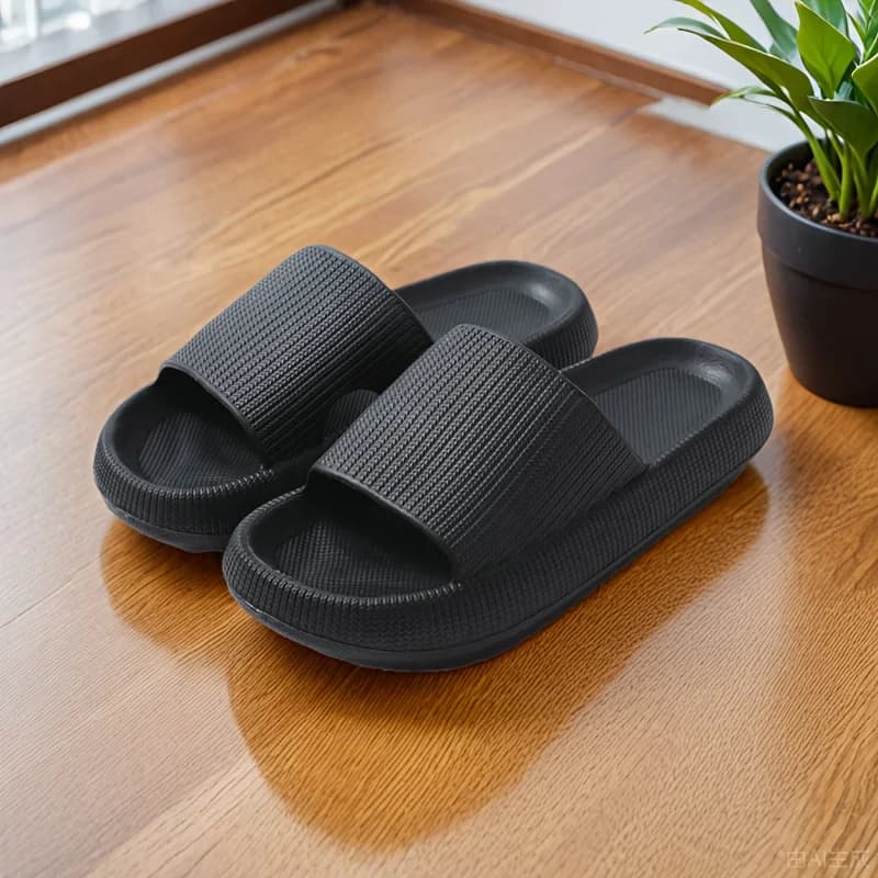 Pantofole da uomo con fondo spesso in EVA, antiscivolo, adatte per uso esterno, comode pantofole da casa per uomo