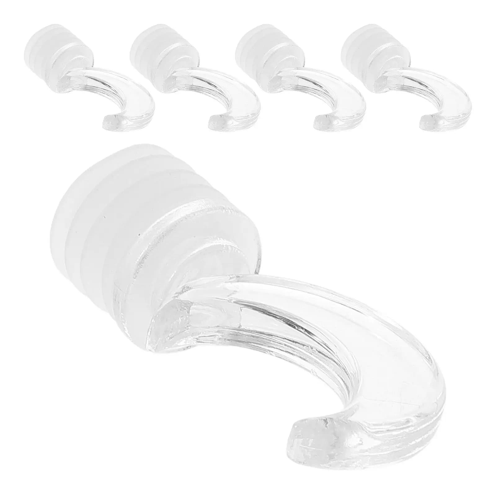 5 tappi per bottiglie di aromaterapia a forma di luna in stile americano retrò, in plastica trasparente, per profumi e oli essenziali, tappi di ricambio