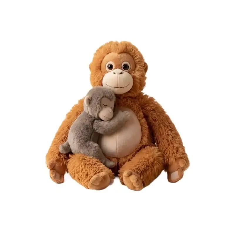 Peluche Scimmia Mama Punch, Peluche Scimmia e Orangutan per Bambini, Peluche Orangutan Protettivo Punch