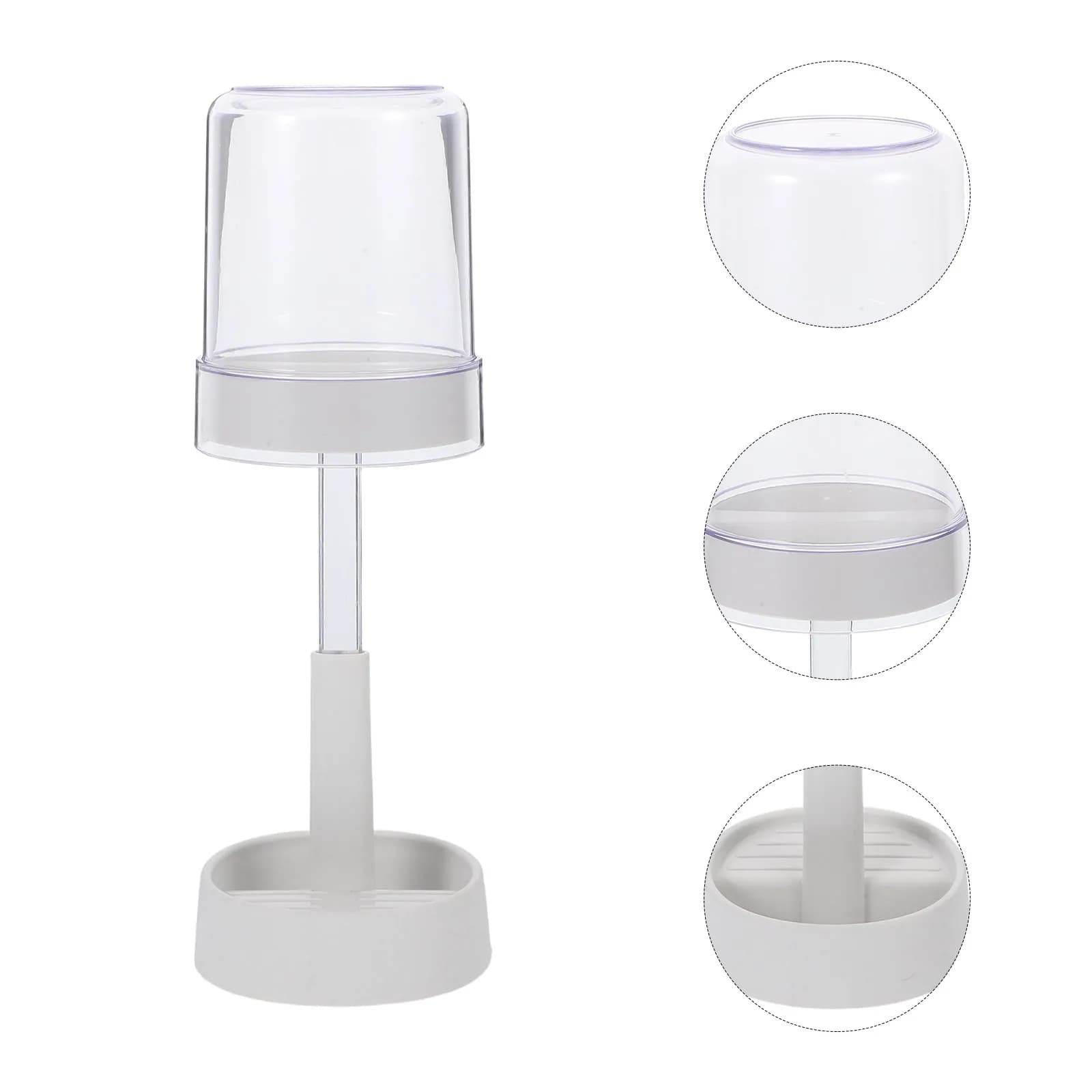 White Electric Toothbrush Holder with Rinsing Cup Modern Bathroom Organizer for Toothbrush Toothpaste Storage Travel Kids