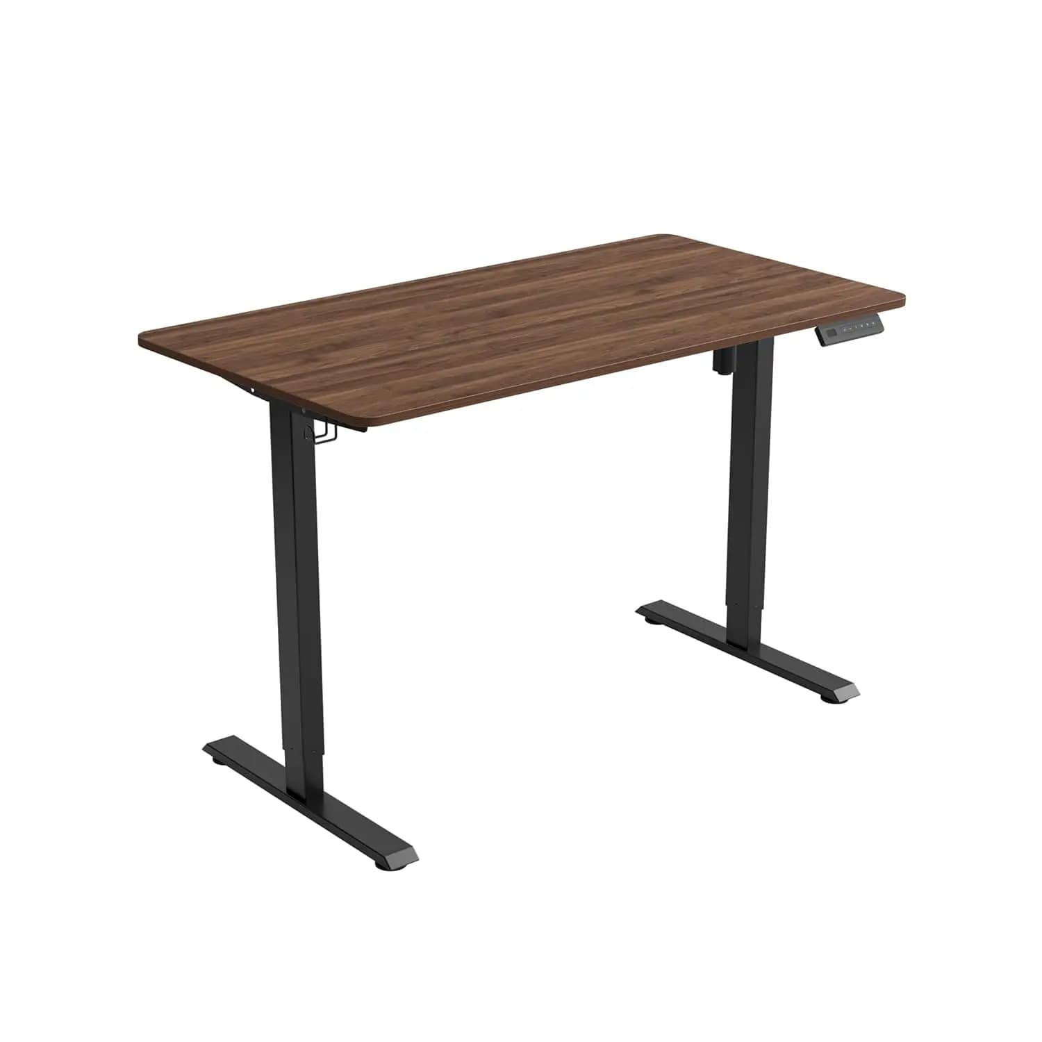 One-Piece Electric Adjustable Height Standing Desk 48x24 Inch with 4 Memory Presets & Headphone Hook for Home Office, Customized