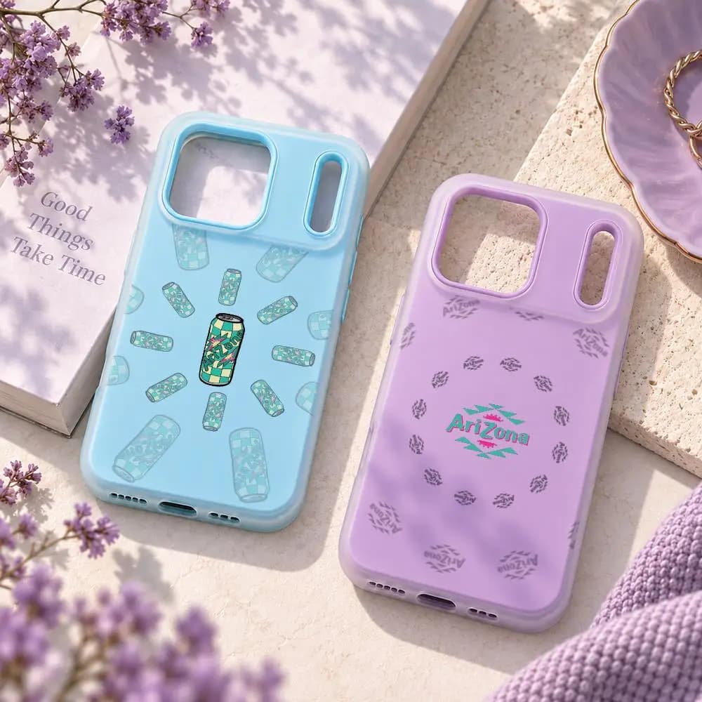 Vaporwave Arizona Iced Tea Aesthetic Phone Case IPhone 18 17 16 15 14 13 Pro Max 2 In 1 Jelly Case Soft Matte Cover