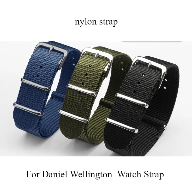 Soft and smooth nylon straps for Daniel Wellington Huami Seiko Student Waterproof watches accessories for men and women 18 20 22mm